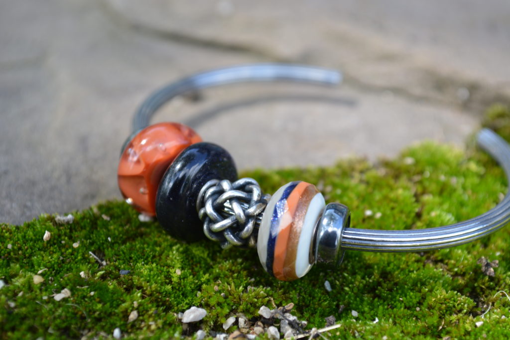 Trollbeads Akron's Star Bangle Design featuring retired beads