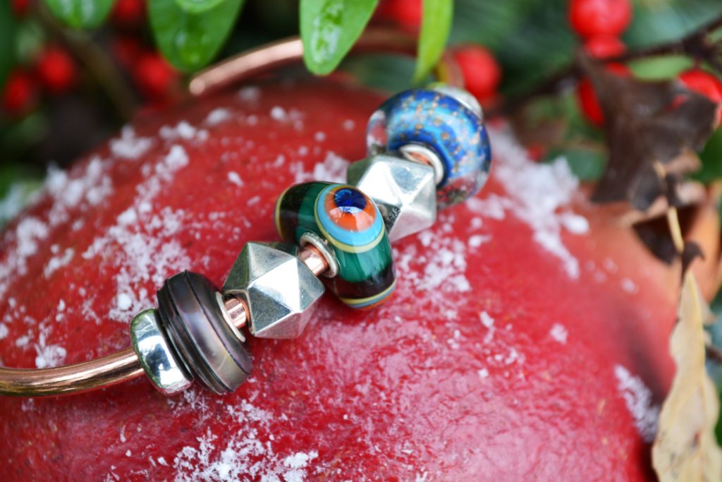 Perle Trollbeads Ortensia Rampicante Réf. TAGPE-00029 - Originale Retirée - Neuf Avec étiquettes