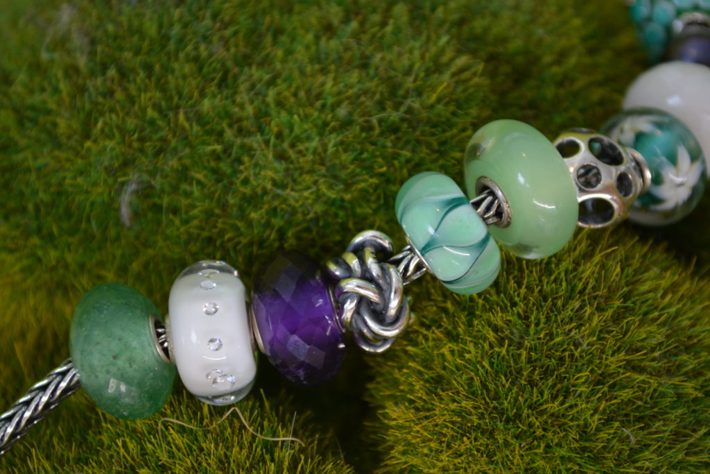 Green and Purple Spring Trollbeads |trollbeadsakron.com