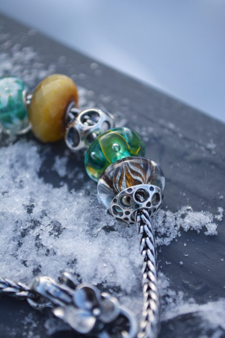 Spring Trollbeads on a snowy day in 2019